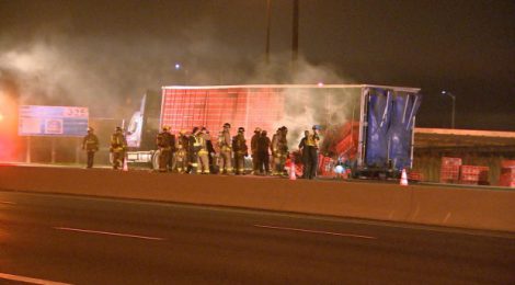 Des poulets meurent dans l’ incendie d’un camion de transport